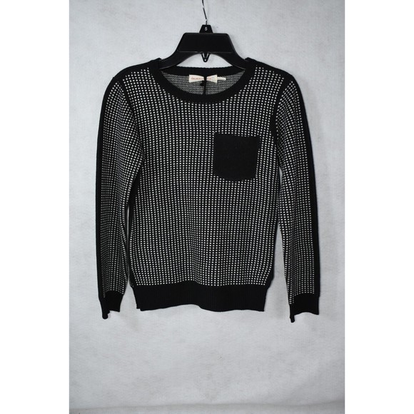 Deux Par Deux Anthracite Girls Black Pullover Sweater Size 7 - Picture 1 of 9